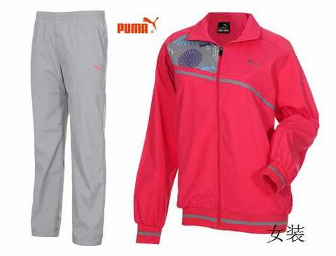 survetement puma homme cyan